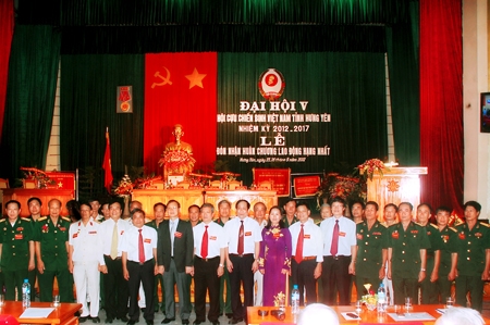 Đại hội Hội cựu chiến binh tỉnh Hưng Yên lần thứ V nhiệm kỳ 2012-2017